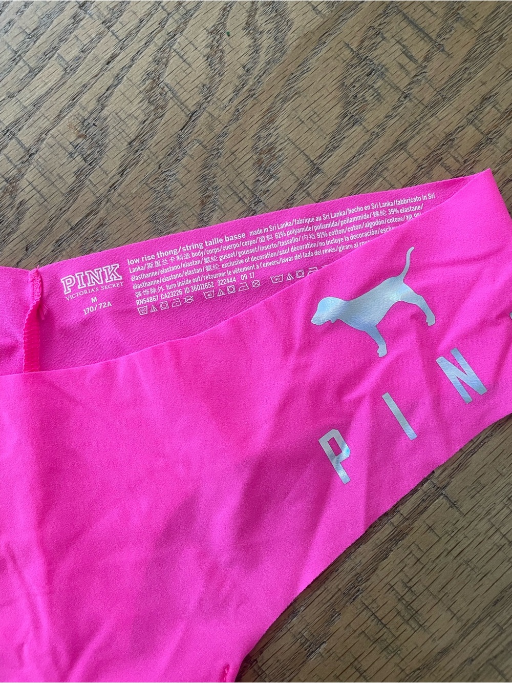 NWOT pink thong - Picture 2 of 3